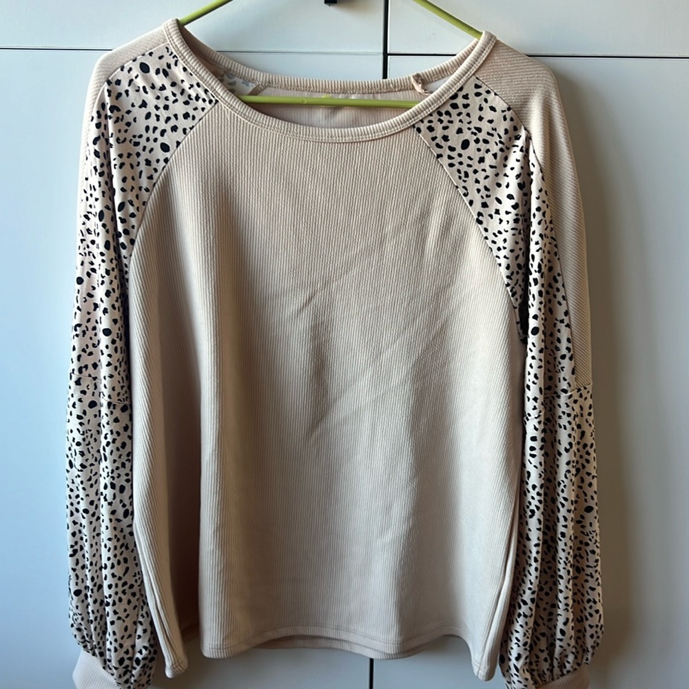 Long Sleeve leopard print shirt